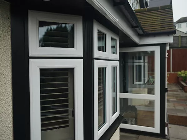 Black and White Extreme UPVC Casement Windows