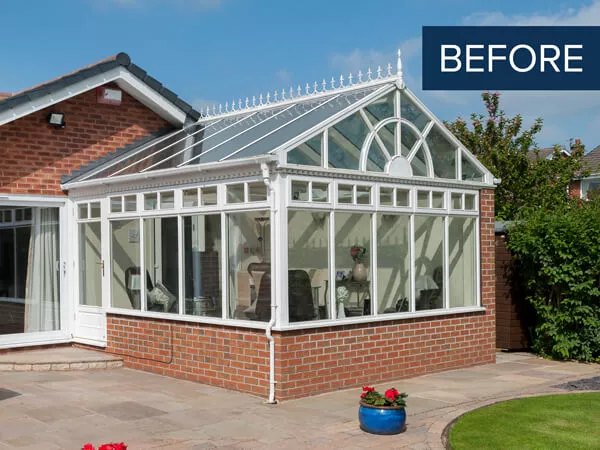 Conservatory Before Upgrade & Replacement Conservatory Before Upgrade & Replacement