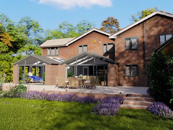 Architectural Living Space Double Extension
