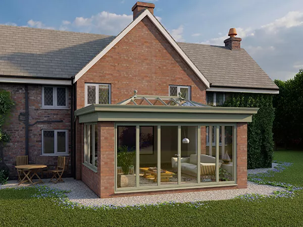 Architectural Living Space Orangery Transformation