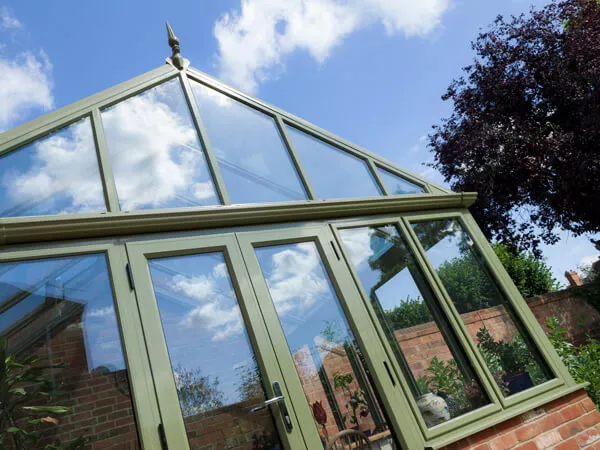 Green Aluminium Conservatory