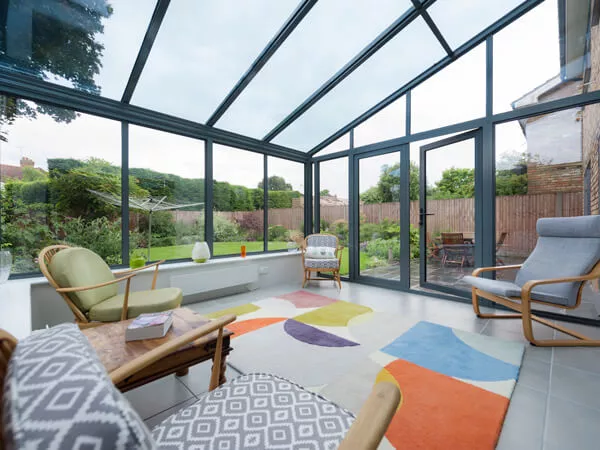 Grey Aluminium Conservatory