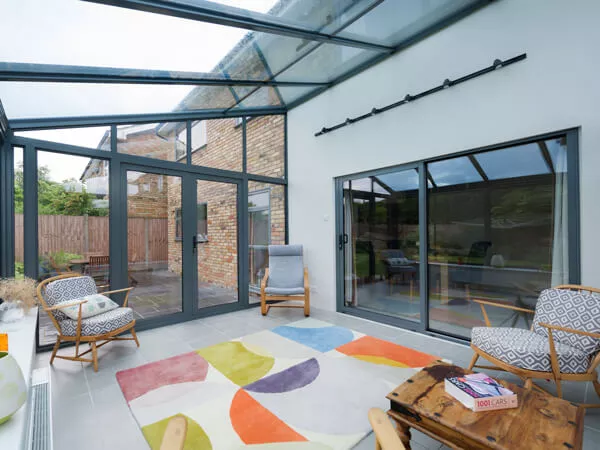 Grey Aluminium Conservatory