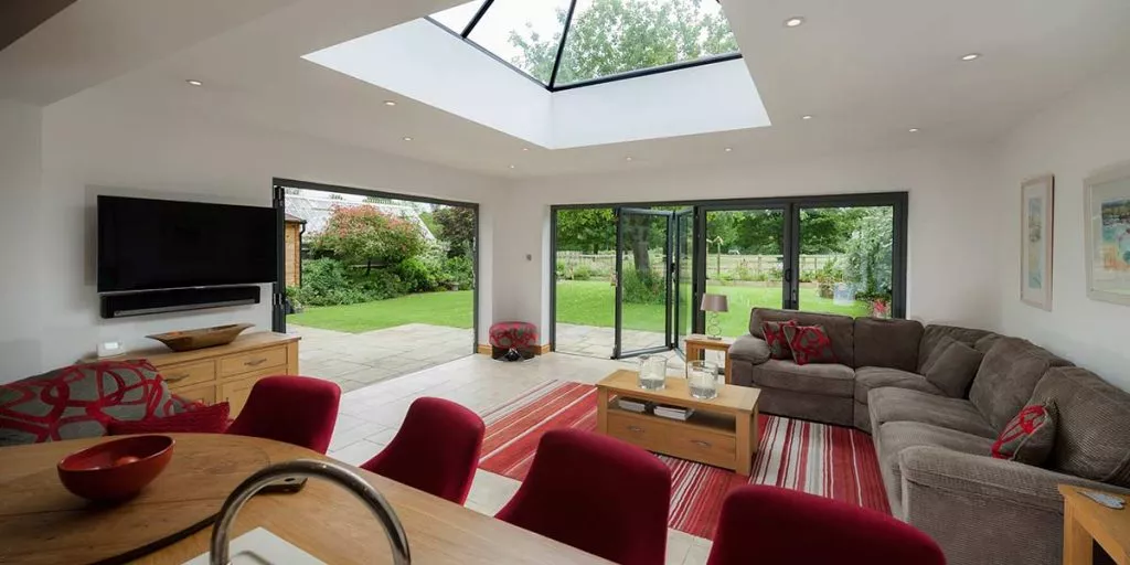 Interior of Extension with Bi-Fold Doors