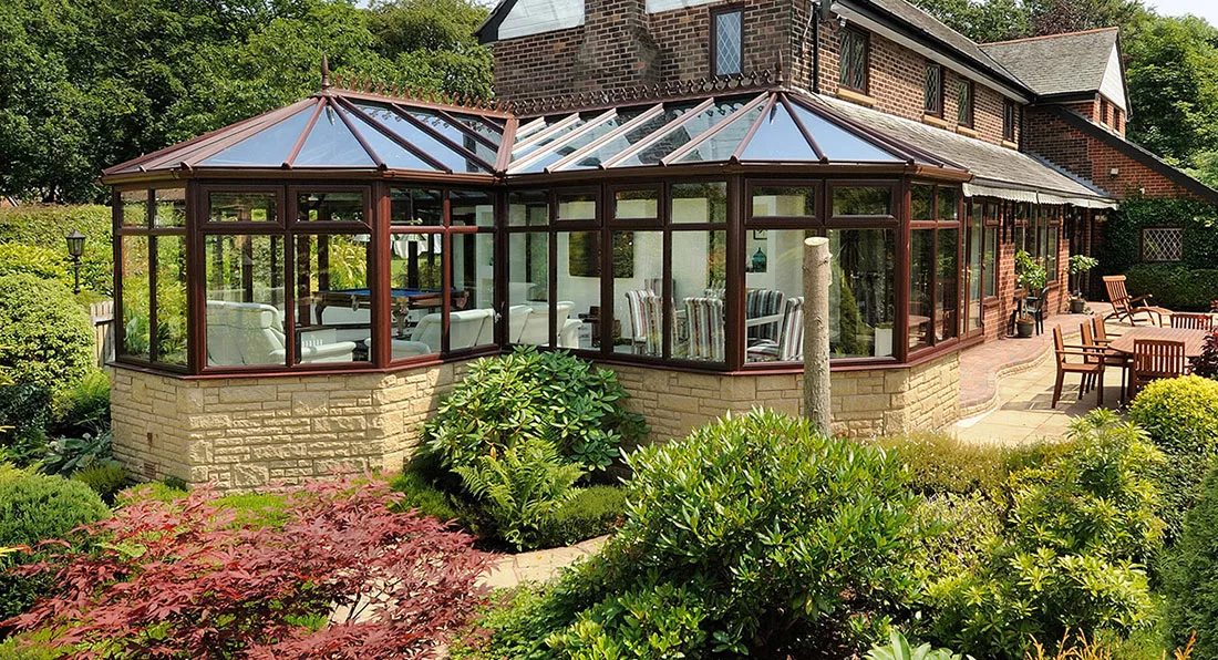 This T-shaped conservatory is similar to the P-shaped conservatory except in its shape. This T-shaped conservatory is similar to the P-shaped conservatory except in its shape.